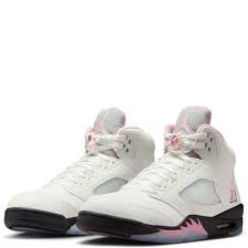 Air Jordan 5 (White/Black/Medium Soft Pink) - HQ7978-102