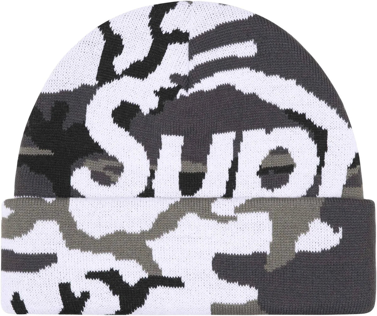 Supreme Camo Big Logo Beanie