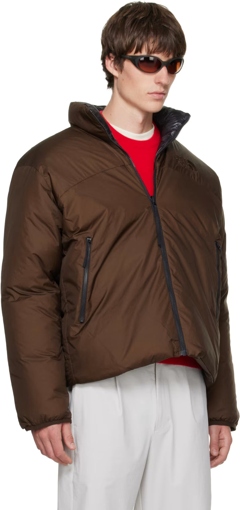The North Face Men’s Pertex® Nuptse Reversible Jacket - Dark Chestnut/TNF Black