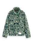 SCOTCH & SODA POLAR FLEECE ZIP SWEATSHIRT-SAN FRAN FLOWER