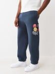 TRUE RELIGION PATCH VINTAGE BAGGY JOGGER-MIDNIGHT NAVY