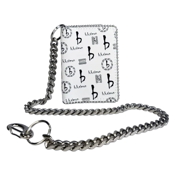 B.B SIMON WALLET/CHAIN WAL-R98-CLEAR-SF-CH3