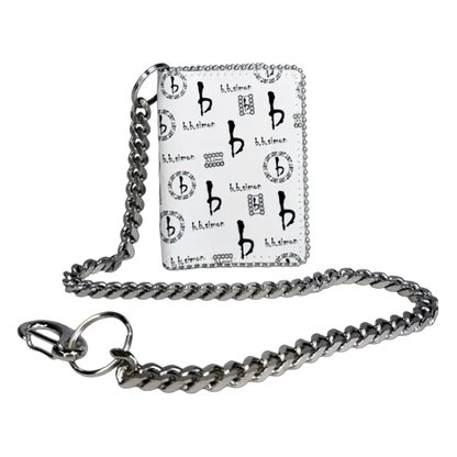 B.B SIMON WALLET/CHAIN WAL-R98-CLEAR-SF-CH3