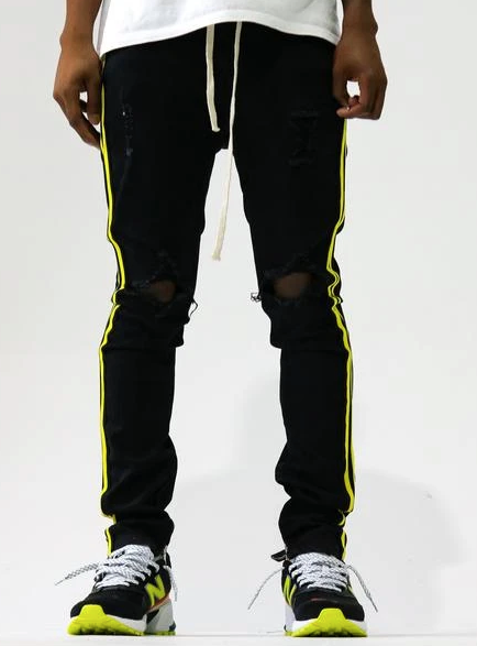 PIRATE DENIM BLACK/YELLOW