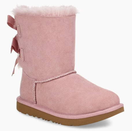 UGG-BAILEY BOW II KIDS-PINK CRYSTAL