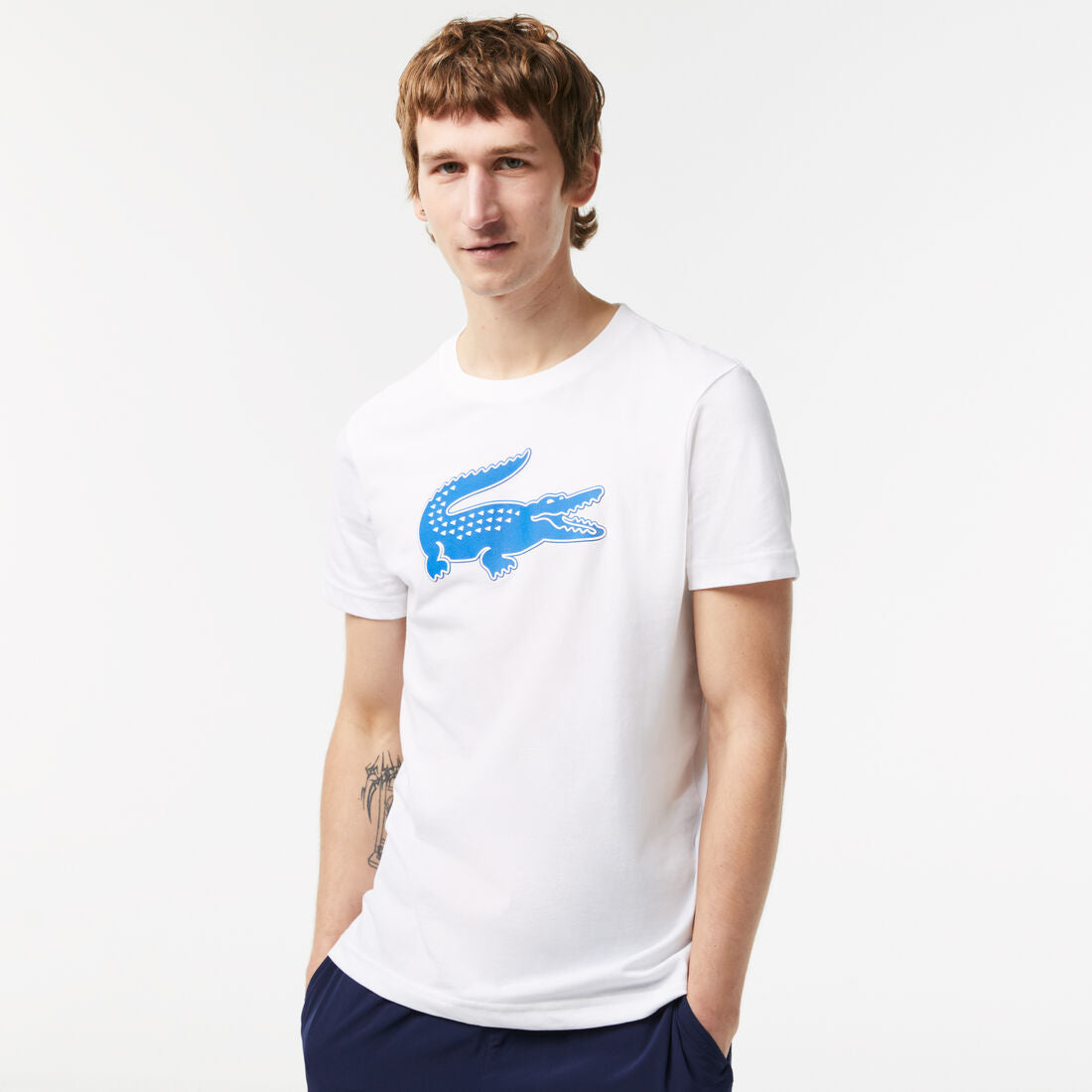 Men's Lacoste Sport 3d Print Crocodile Breathable Jersey T-shirt TH2042 51 ANY