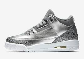 AIR Jordan 3 Retro Premium Heiress Metallic Silver (GS) AA1243-020